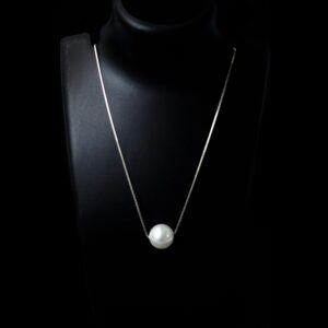 GIVA 925 Silver White Pearl Moon Set with Earrings & Pendant